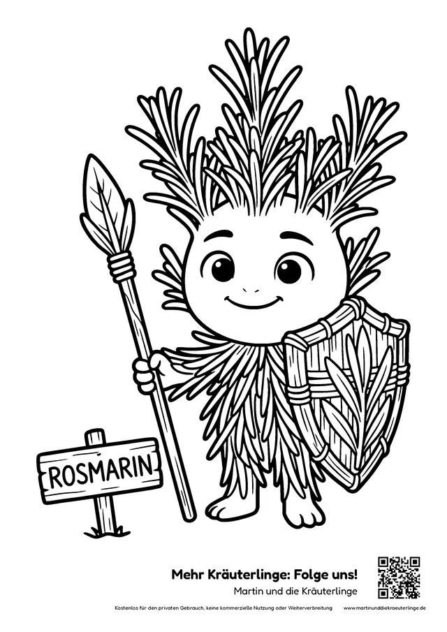 Vorschau Ausmalbild Rosmarin